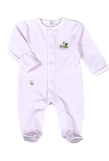 Baby Loren Pink Mallard Duck Pima Footie