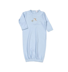 Baby Loren Blue Welcome Baby Hand Emb Gown