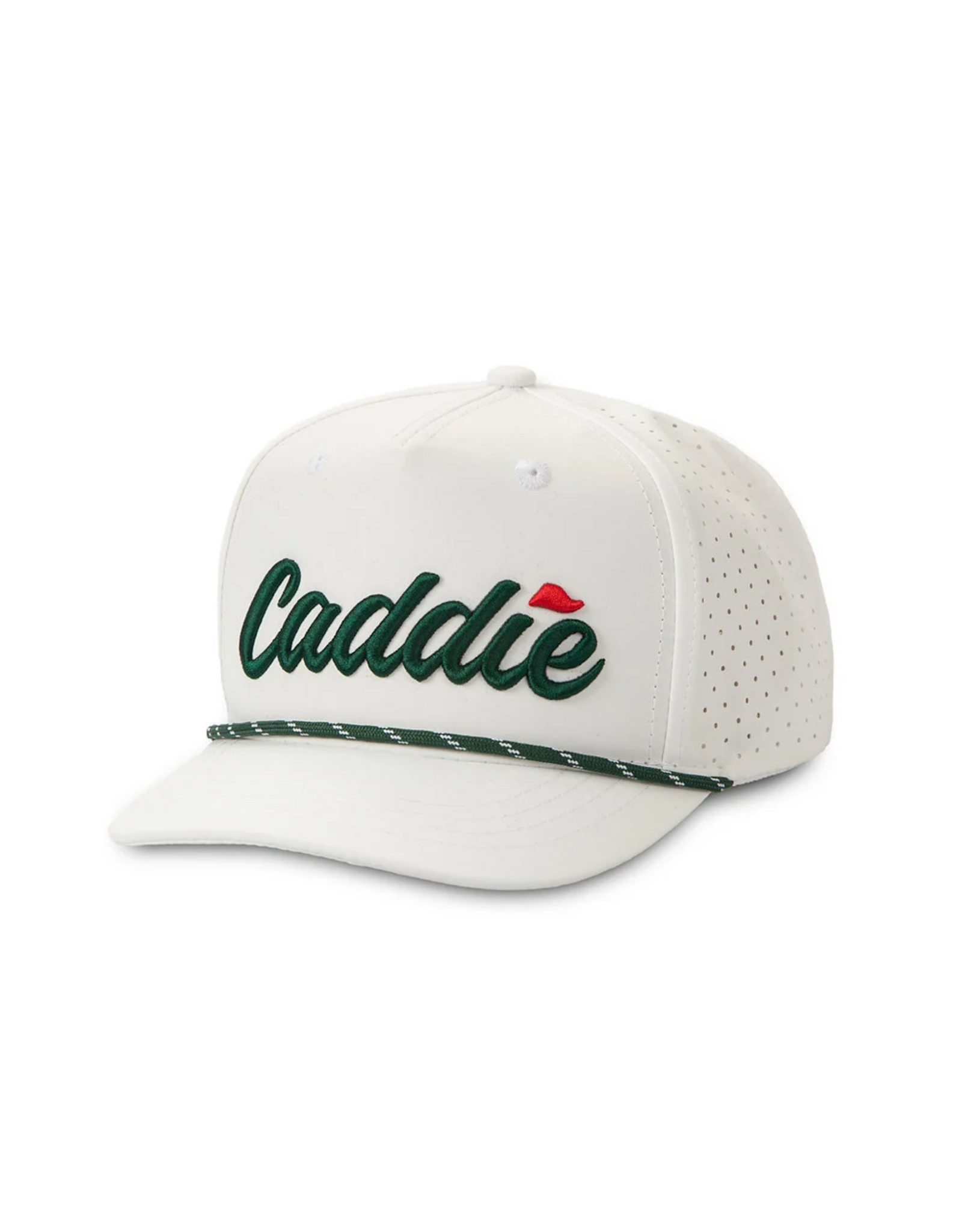 Caddie Caddie Performance Rope Hat, White/Green