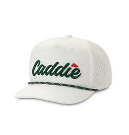 Caddie Caddie Performance Rope Hat, White/Green