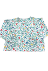 Honesty Leopard Hearts Puff Sleeve Top