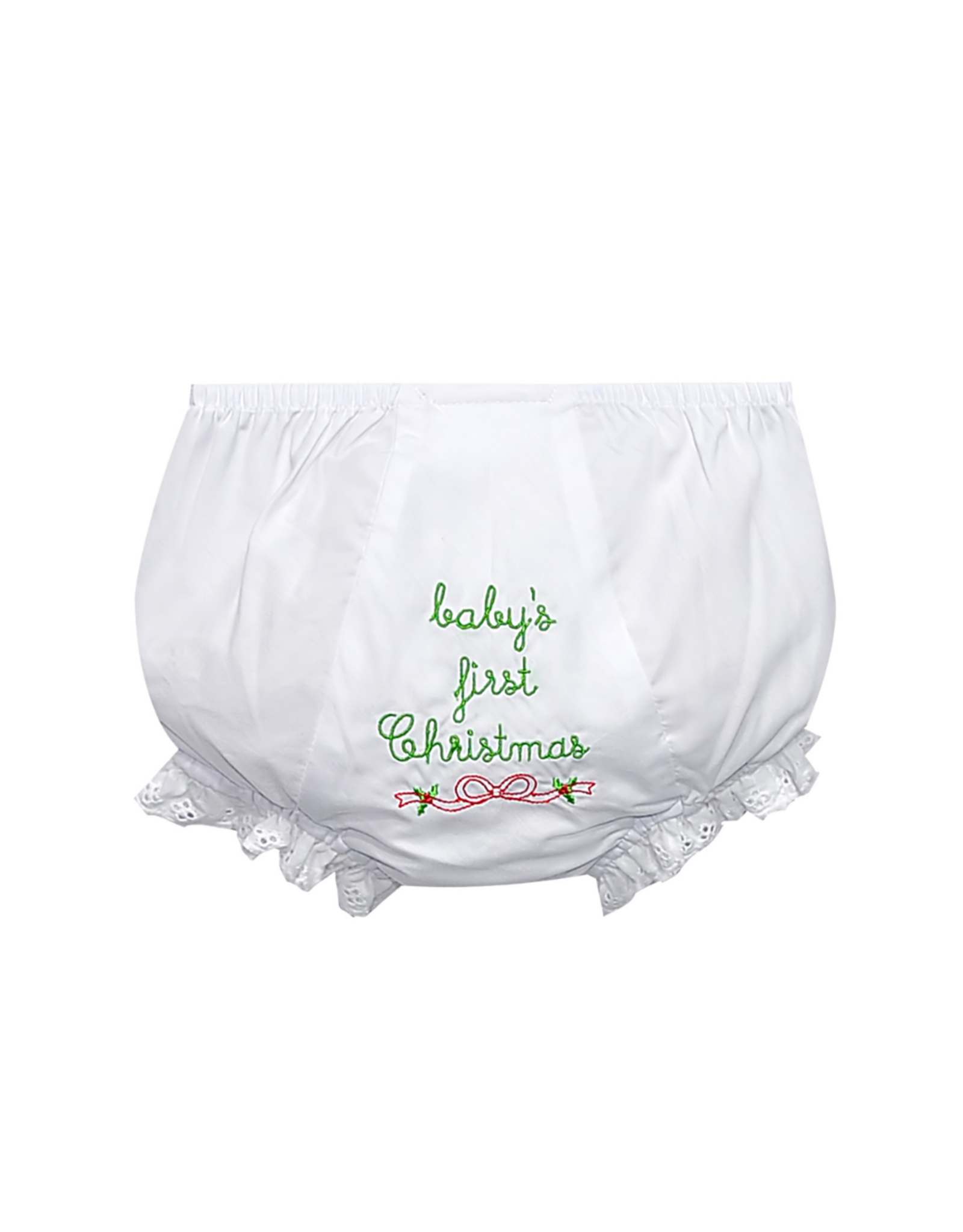 Baby Sen White Lily Girl Diaper Cover, Christmas