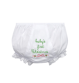 Baby Sen White Lily Girl Diaper Cover, Christmas