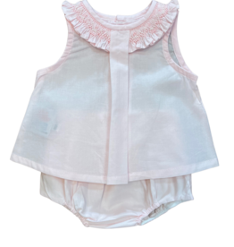 Baby Sen Pink Alice Bloomer Set