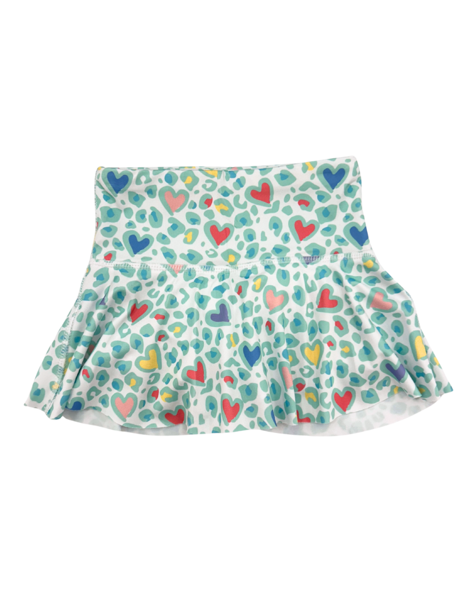 Honesty Leopard Hearts Skirt