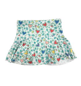 Honesty Leopard Hearts Skirt