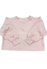 Honesty Pink Gingham Puff Sleeve Top