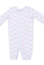 Angel Dear Anna Floral Stripe - Convertible Gown and Knot Headband