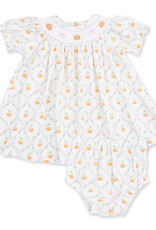 Angel Dear Pretty Pumpkin Trellis - Jane Puff Sleeve Bishop Dress and Bloomer