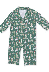 Angel Dear Christmas Dogs LS Coat Style Romper