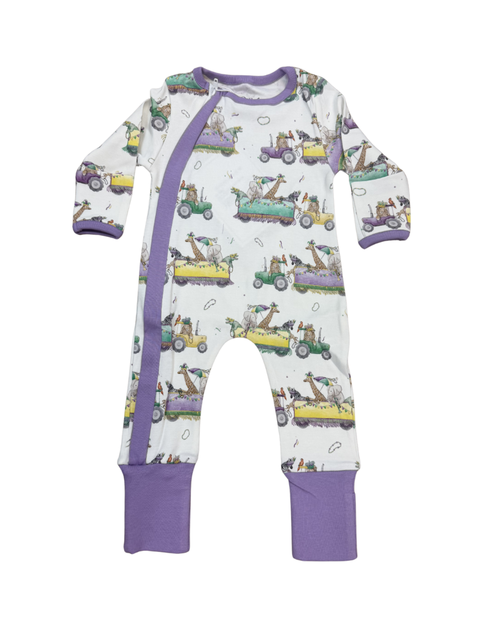 Nola Tawk Krewe Zoo'd It! Organic Cotton Zip-Up Pajamas