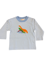Luigi LS Light Blue Stripe T-Shirt, Dino
