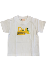Luigi White Shirt with Shamrock Bulldozer