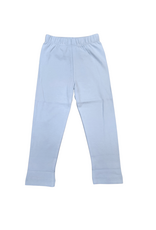 Luigi Straight Leggings, Light Blue