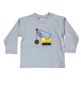 Luigi LS Sky Blue T-Shirt, Crane
