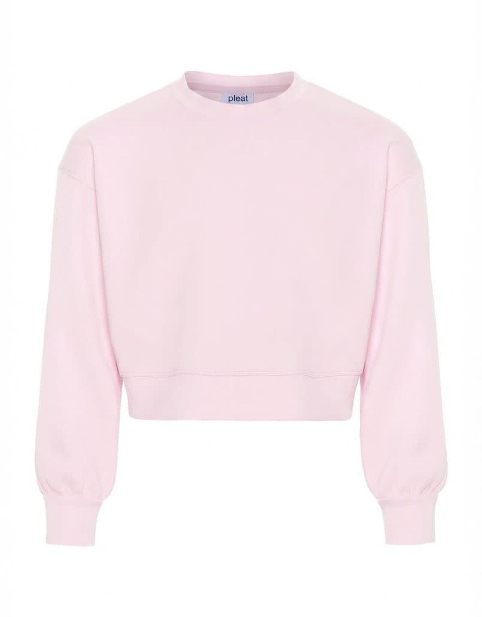 Pleat Darby Sweatshirt, Light Pink