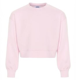 Pleat Darby Sweatshirt, Light Pink