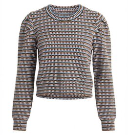 Pleat Peyton Top, Toffee/Glacier