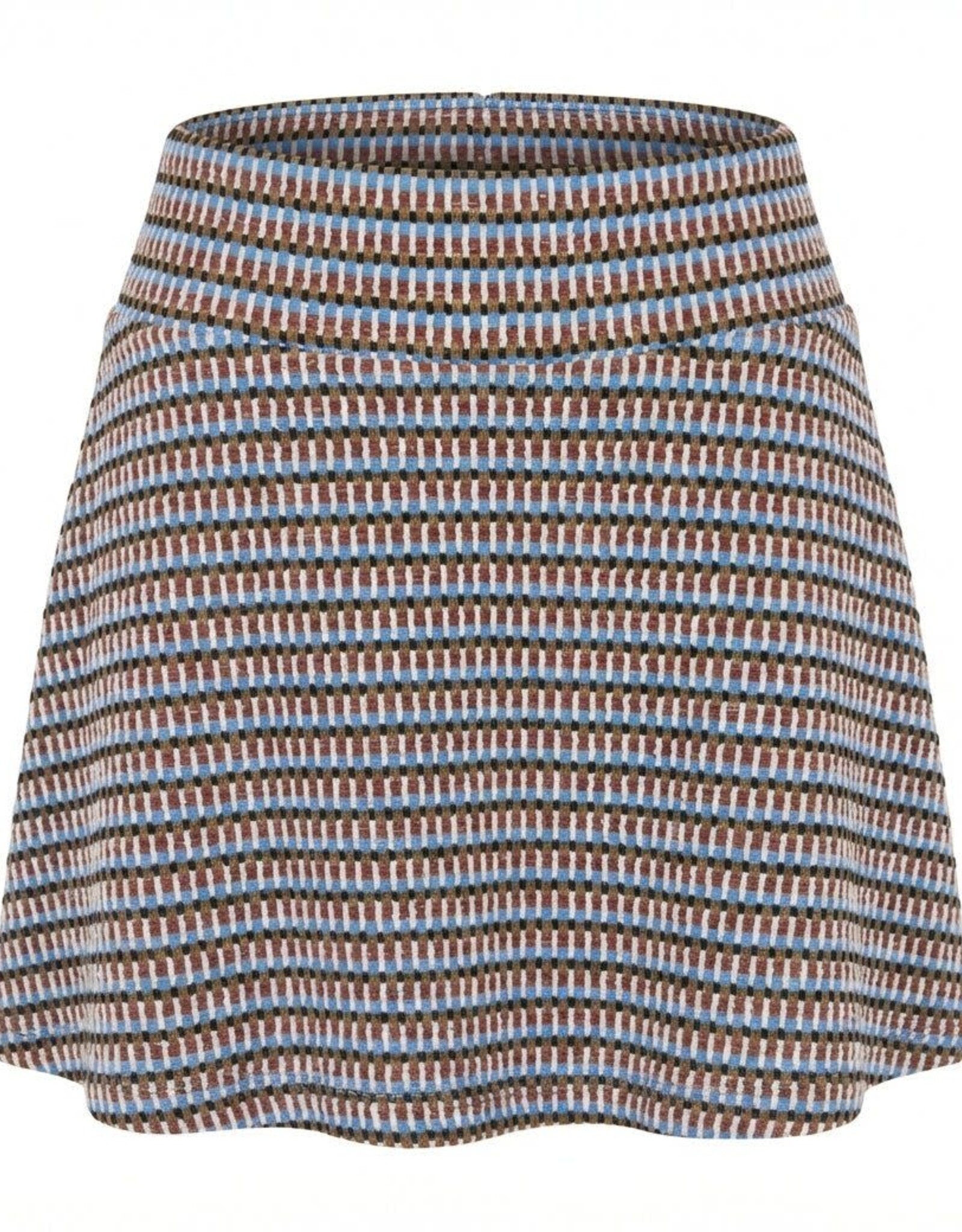 Pleat Libba Skirt, Toffee/Glacier