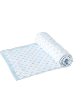 Nola Tawk Fleur de Bleu Organic Muslin Cloud Blanket