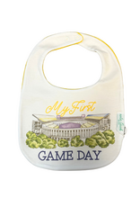 Nola Tawk LSU - My First Game Day Organic Cotton Bib