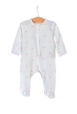 Nola Tawk Pink Fleur de Lis Organic Cotton Zip Pajama