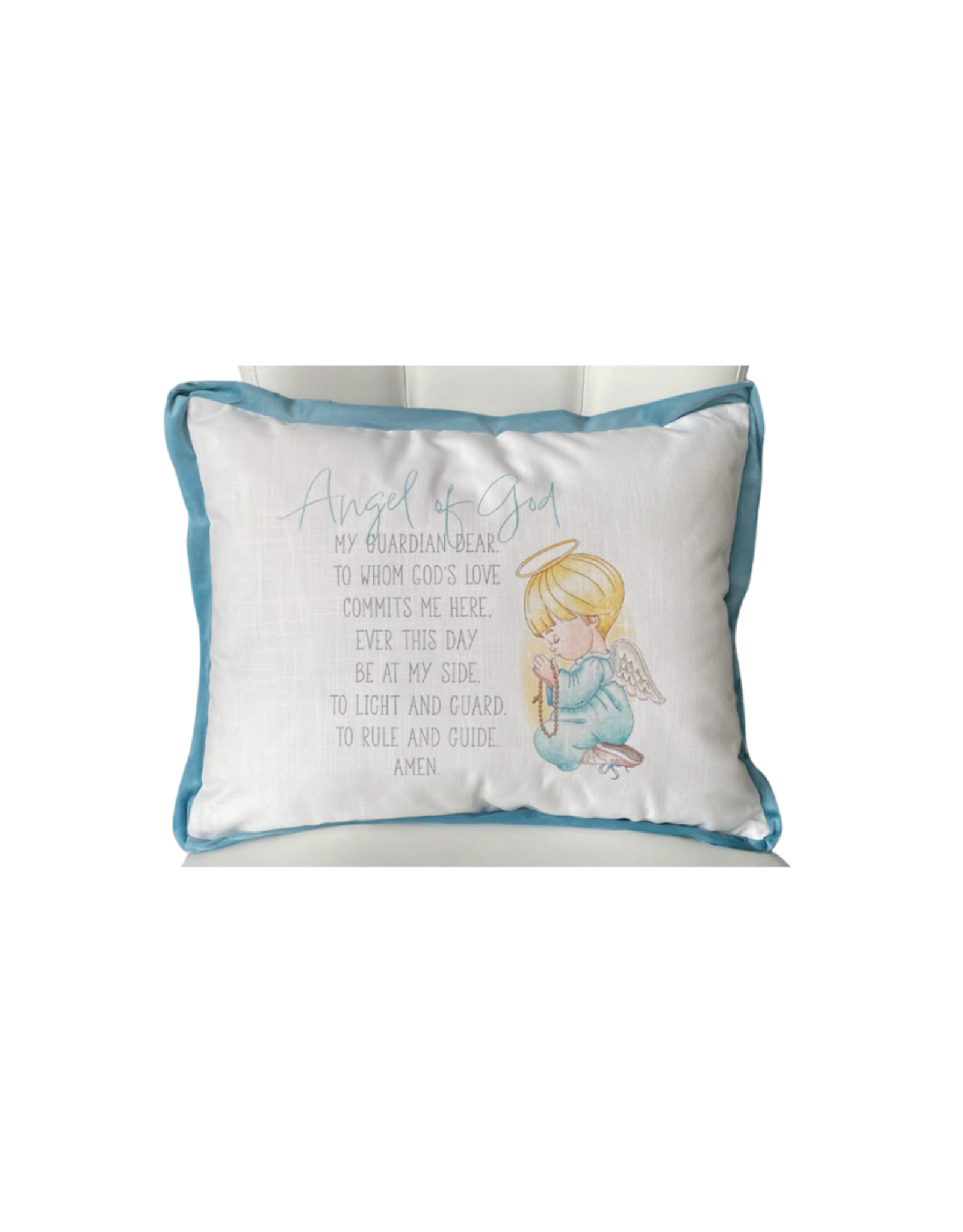 Nola Tawk Guardian Angel Pillow, Blue