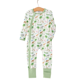 Nola Tawk Go Wild Organic Cotton Pajama Zip-Up