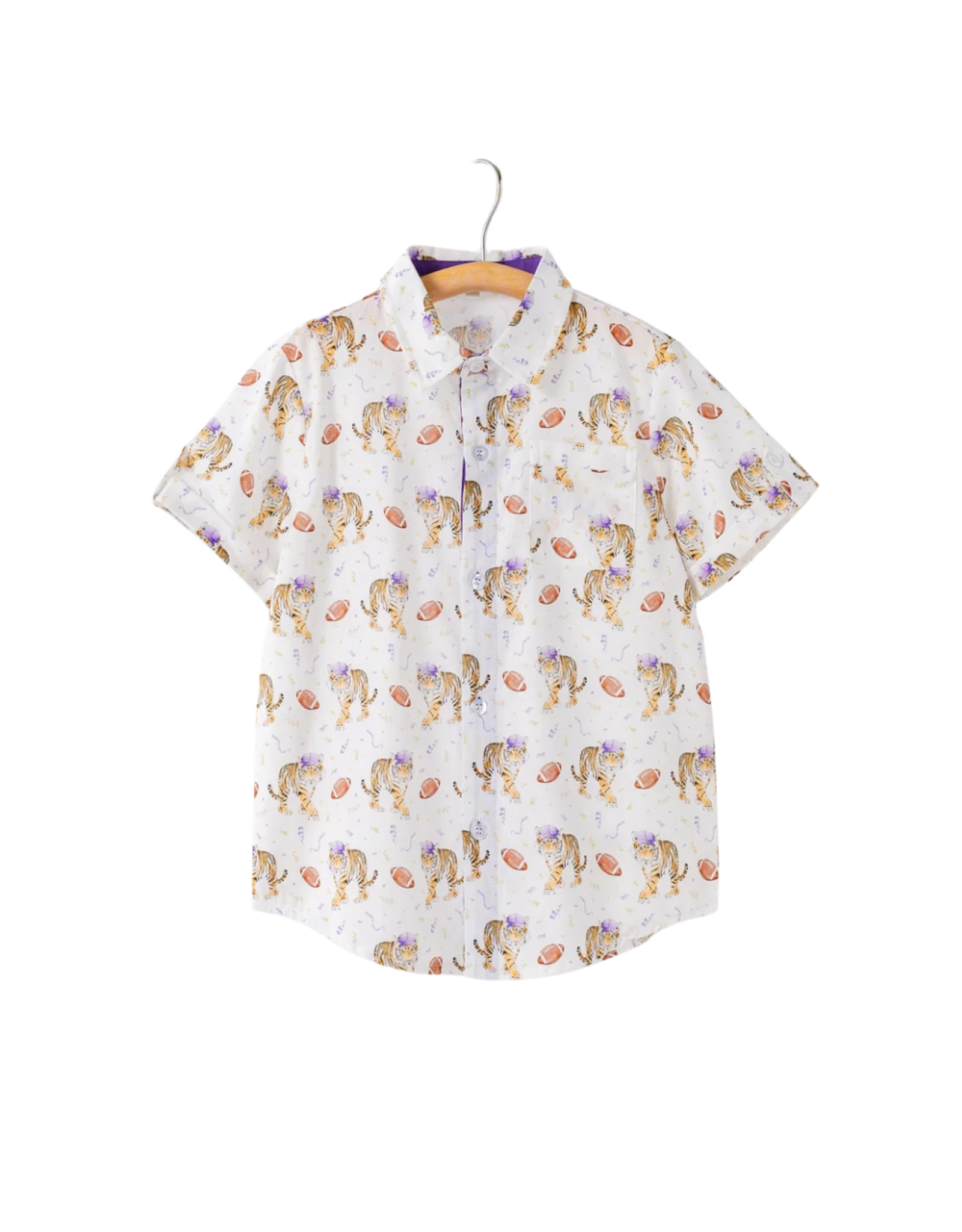 Nola Tawk SS Collared Shirt, Kickoff in Louisiana