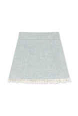 Set Proper Kensington Fringe Skirt, River Tweed