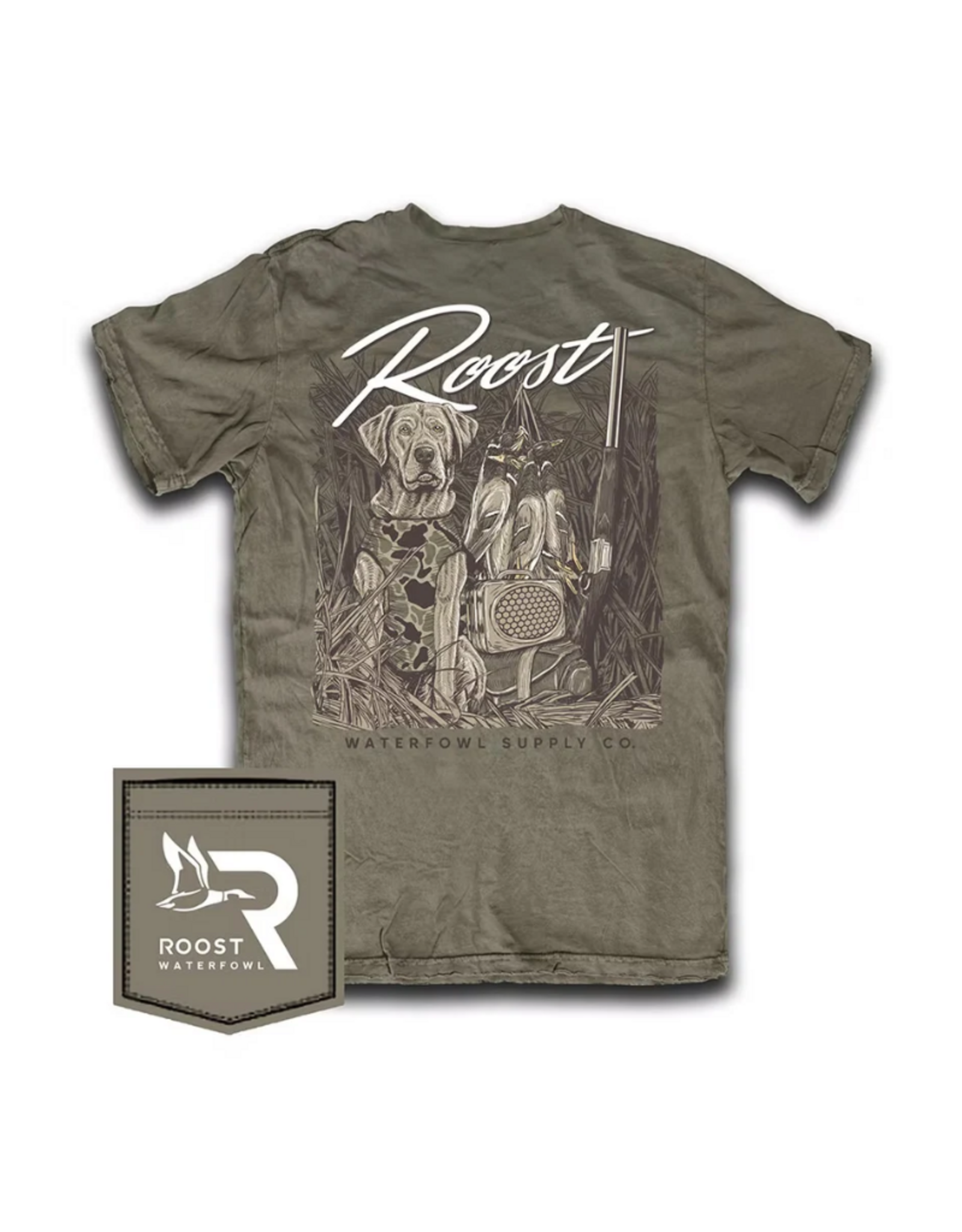 Fieldstone Roost Blind Essentials SS T-Shirt, Tumbleweed