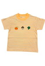 Luigi Orange Stripe SS Shirt, Three Fall Icons