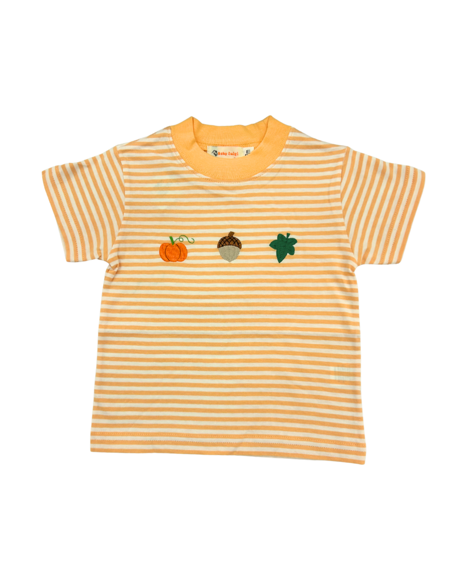 Luigi Orange Stripe SS Shirt, Three Fall Icons