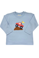 Luigi Sky Blue LS Shirt, Truck Climbing Hill