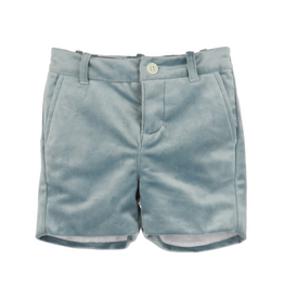 Luli & Me Deluxe Velvet Boy Shorts, Blue