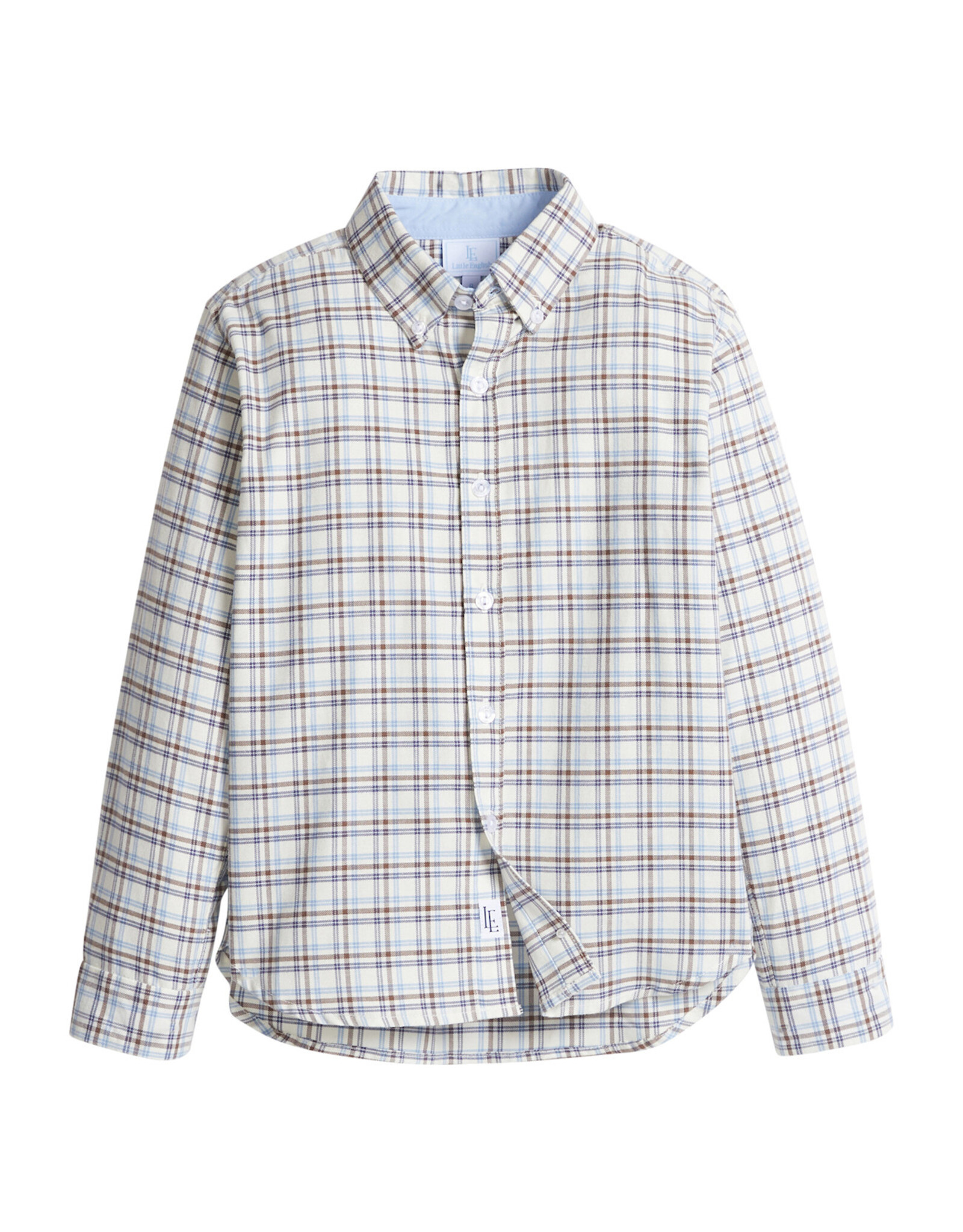 Little English Button Down Shirt, Clarkson Plaid