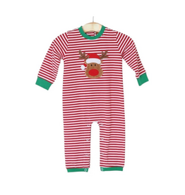 Millie Jay Reindeer Applique Boys Romper