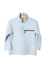 Millie Jay Kingston 1/4 Zip Pullover, Lt Blue
