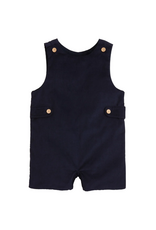Little English Button Tab Jon Jon, Navy Corduroy