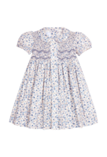 Little English Smocked Bridget Dress, Wisteria, Floral