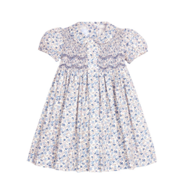 Little English Smocked Bridget Dress, Wisteria, Floral