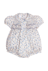 Little English Smocked Bridget Bubble, Wisteria Floral