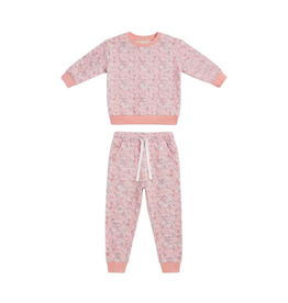 Sage and Lilly Mauve Floral Jogger Set
