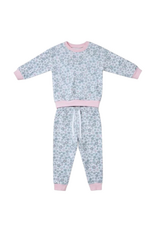 Sage and Lilly Ice Blue Floral Jogger Set