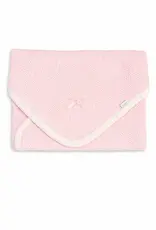Paty Paty Swaddle Blanket, Solid Pink with Bow