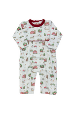 Baby Loren Christmas Barnyard Pima Romper