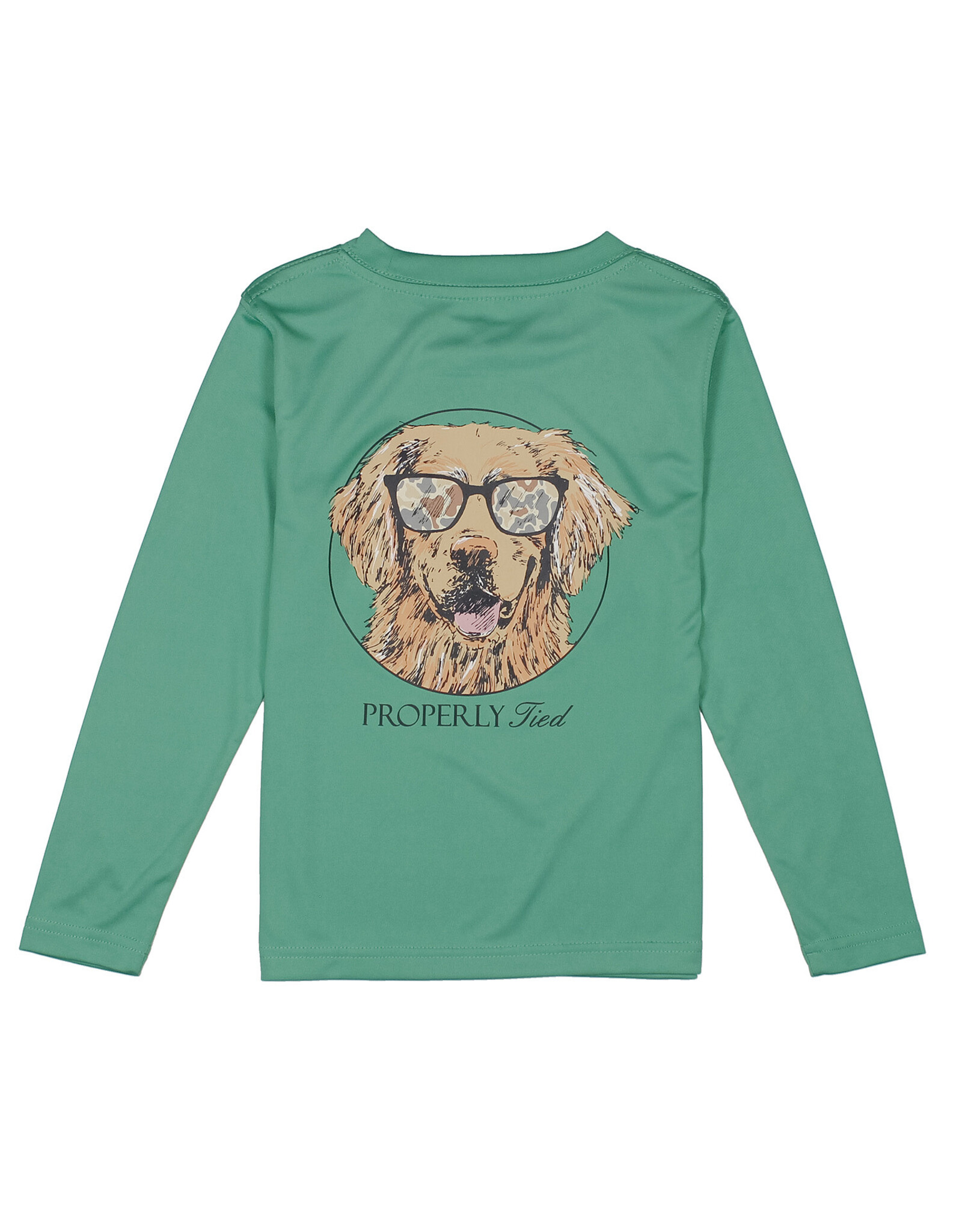 Properly Tied Performance Tee LS, Camo Companion Ivy