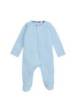 Magnetic Me Love Lines Blue Pointelle Magnetic Footie