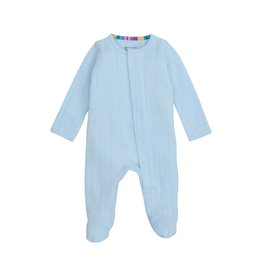 Magnetic Me Love Lines Blue Pointelle Magnetic Footie