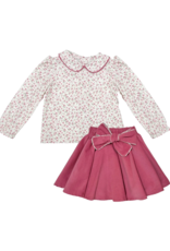 Zuccini Laurie Skirt Set, Tiny Roses Garden Print